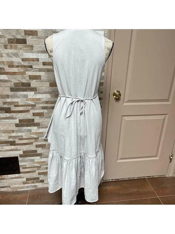 Zara NWT 100% cotton wrap dress with ruffles Sz S - Image 11