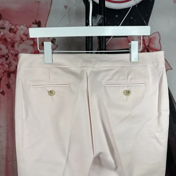 Banana Republic Pants Womens 14 Light Pink Wide Leg Snow Day High Rise Cropped - Image 7