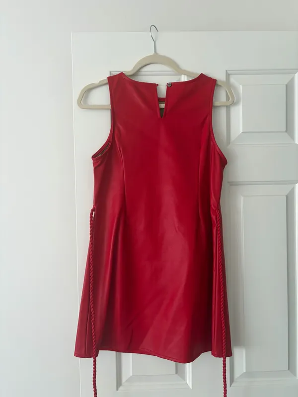 Red leather dress - Image 2