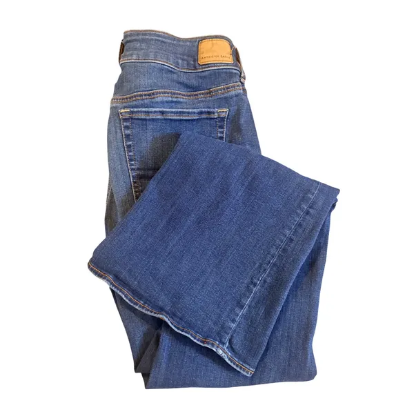 American Eagle Artist‎ Flare Jeans Womens 12 Blue Excellent Super Stretch Denim - Image 12
