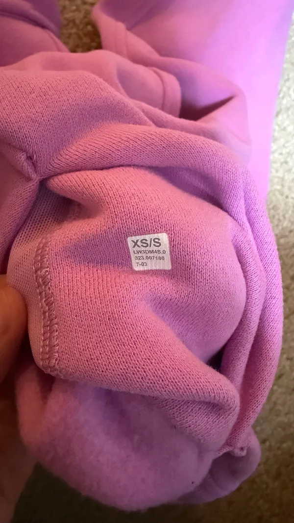Dahlia Mauve Scuba Oversized Half-Zip Hoodie- Size XS/S - Image 5
