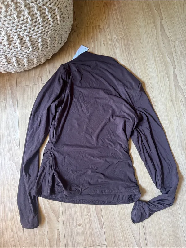 naked wardrobe Brown Long Sleeve Top - Image 3
