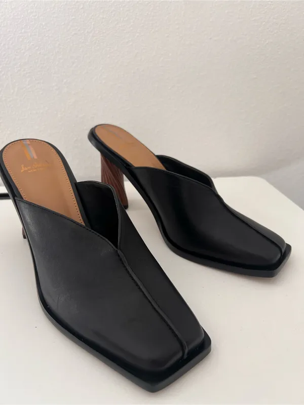 Sam Edelman Everly Sculptural Heeled Mules Size 9 - Image 5
