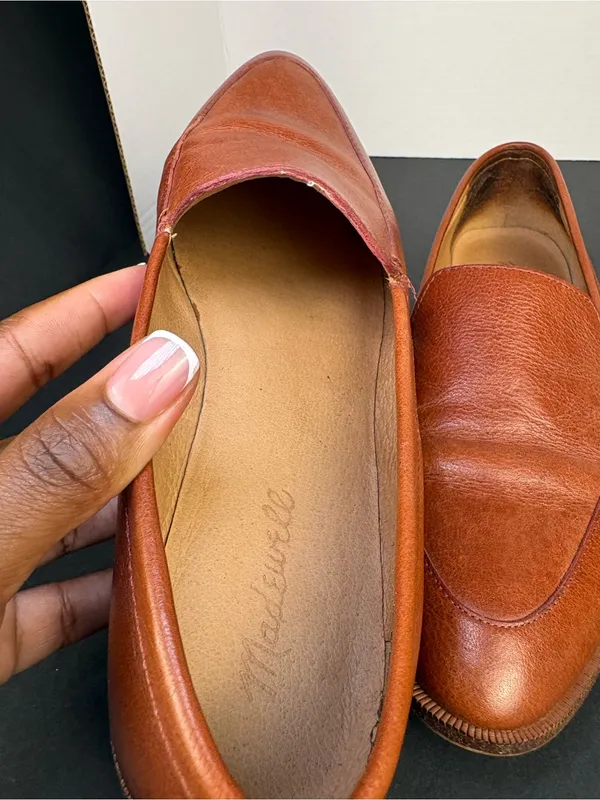 Brown Loafers Leather Slip-On Madewell - Image 8