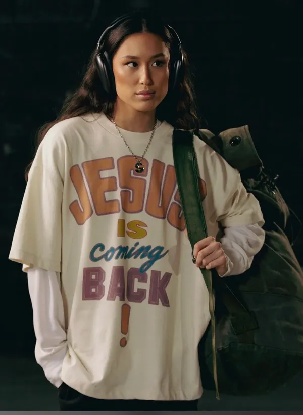 Jesus is coming back soon heavy T White Size XL - Image 3