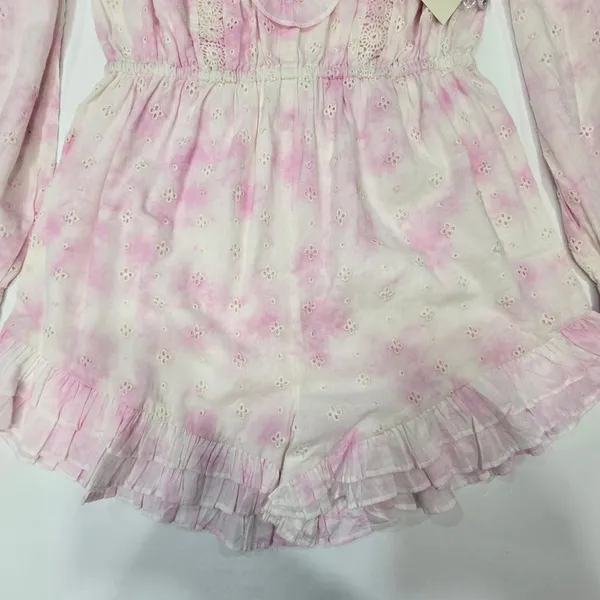 Tularosa Jordan Romper in Fuchsia Tie Dye XL - Image 4