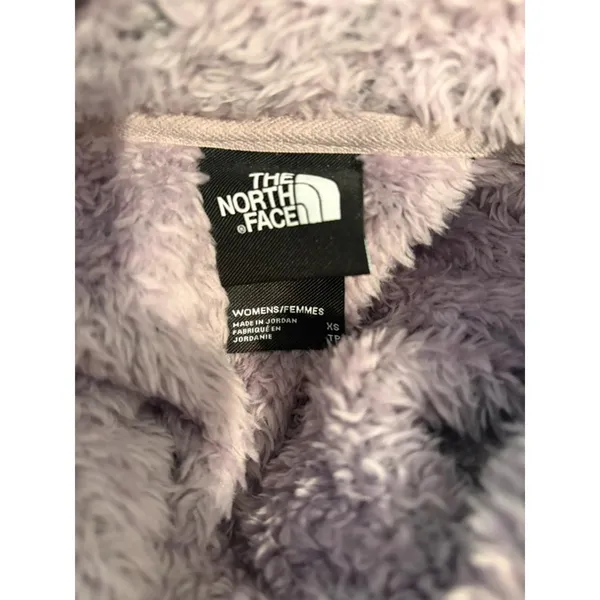 The North Face Plush Fleece Pullover XS Lavender Purple 1/4 Zip Jacket NF0A3YSP - Image 4