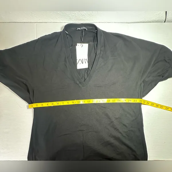 ZARA Dress Join Life Size S Women's‎ Dress Black Short Sleeve / Long Blouse New - Image 6