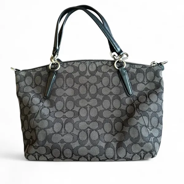 Coach Small Kelsey Satchel In Signature Jacquard - Image 3