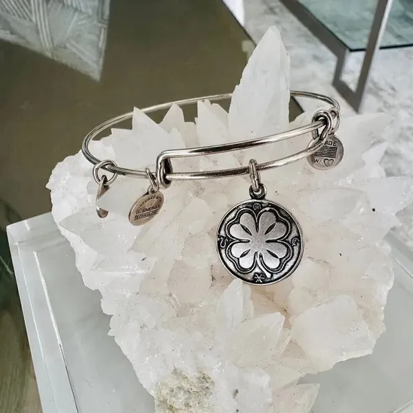 Alex and And Four Leaf Clover Shamrock Bangle Bracelet - Image 4