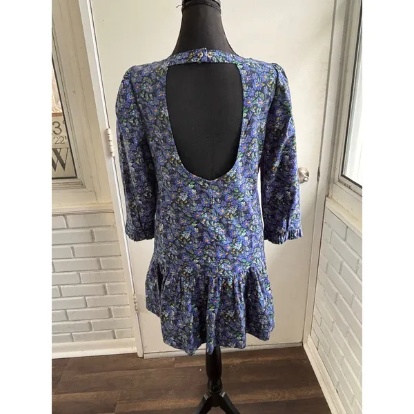 Free People NEW‎ WITHOUT TAGS The Avenue Mini Dress small boho cottagecore - Image 6