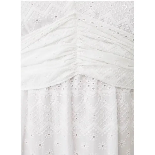 NWT MISA Los Angeles Ksenia Eyelet Maxi Dress White Size M - Image 10