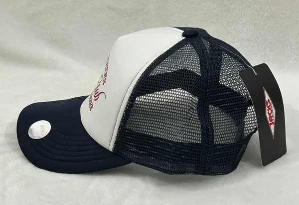 United States Social Club Red White & Booze Surf Trucker Mesh SnapBack Hat Cap - Image 4