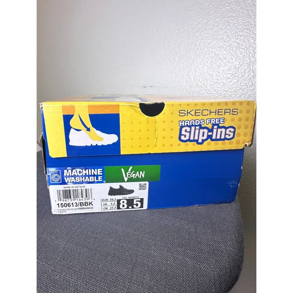 Skechers Hands Free Slip-ins Summits Plus Vibrance Black Vegan Sneakers 150613 - Image 5
