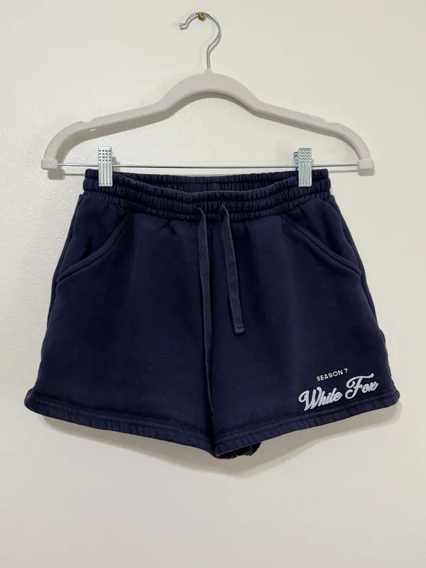 White Fox Season 7 Deep Sea Blue Lounge Sweat Shorts Size XS - Image 2