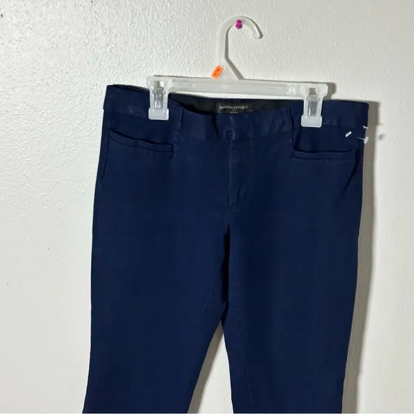 Banana Republic‎ Women Sloan Dark Blue Ankle Pants size 4 - Image 2