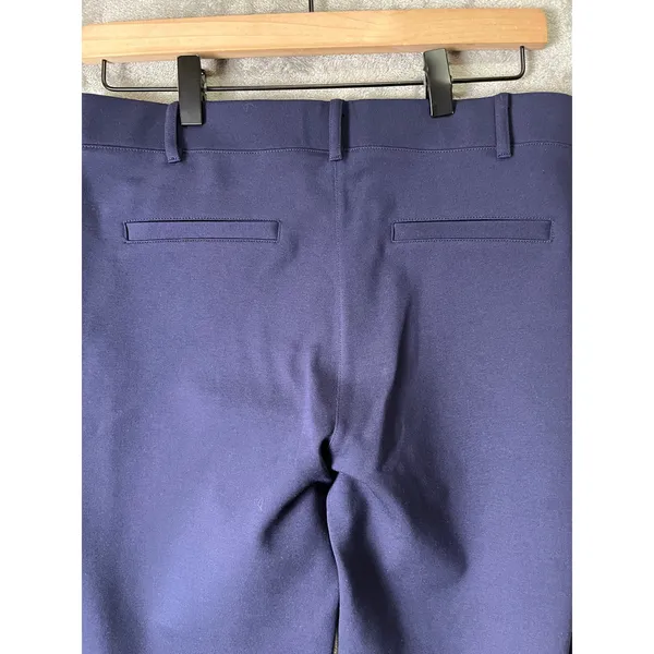 Betabrand Classic Dress Pant Yoga Pants DPYP Straight‎ Leg Navy Medium Long New - Image 4