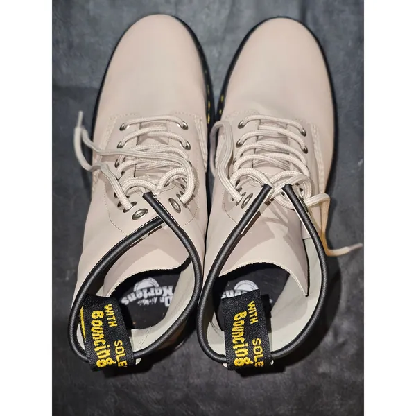 Dr Martens Taupe Zavala Combat Boots Mens 8‎ Womens 9 - Image 5