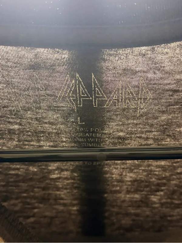 Def Leppard Black Short Sleeve Logo Tee - Image 3