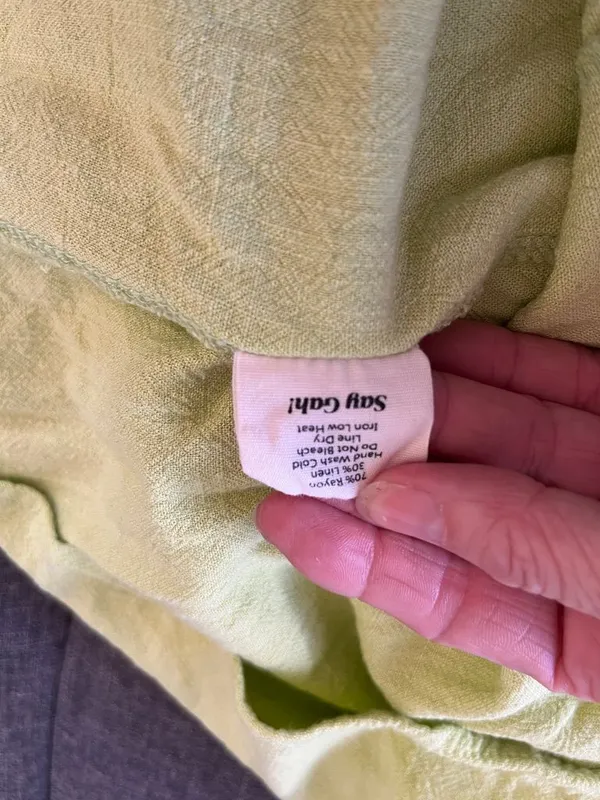 Lisa Says Gah Lime Tiered Maxi Dress size L - Image 5