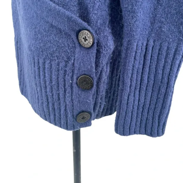 Ugg Blue Acrylic Blend Wrap Button Long Sleeve Sweater Size‎ Large - Image 3