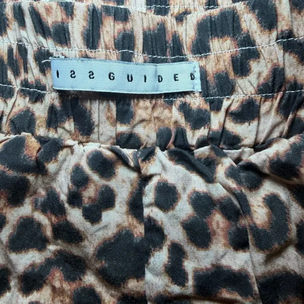 Missguided Leopard Print Lounge Shorts Womens‎ S Elastic Waist Y2K - Image 4