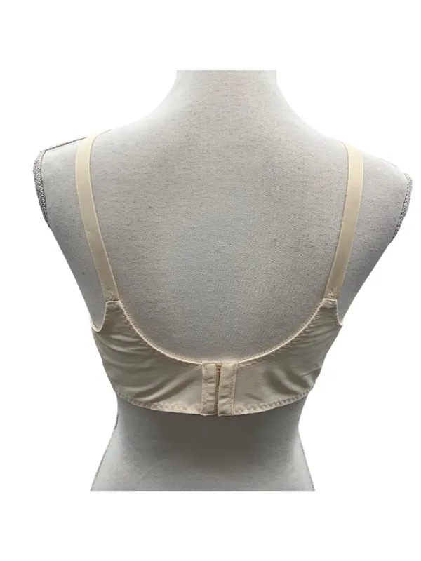 Full Coverage Bali Nude Bra Womens 38C Used Lace Mesh Underwire 0180 - Image 13