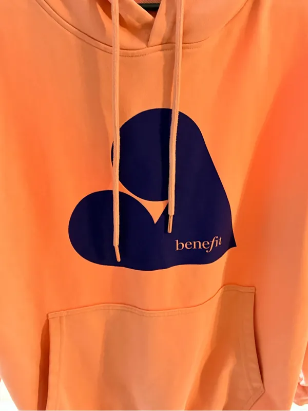 Benefit pink Graphic Hoodie - Men's Sweatshirt - Image 2