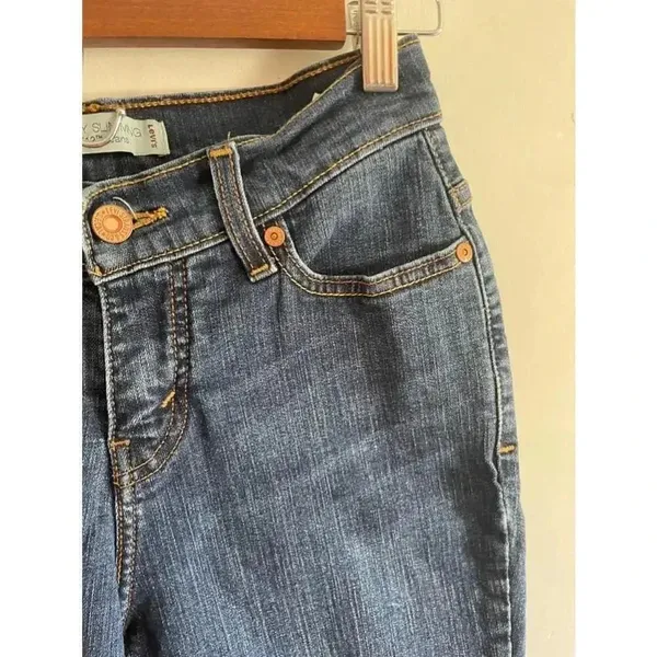 Women's Levi's Perfectly Slimming Straight 512‎ Jeans - Size 24 Blue Size 2 0264 - Image 3