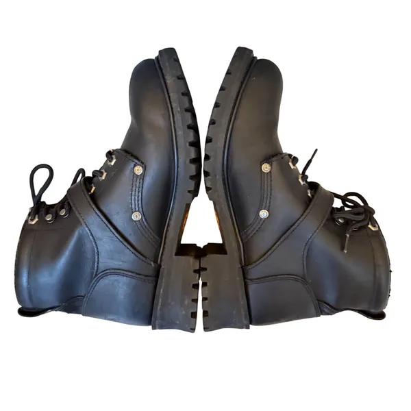 Harley-Davidson Faded Glory Black Leather Motorcycle Boots Women's 11‎ (81024) - Image 4
