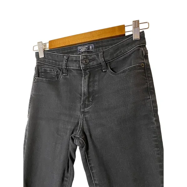 Abercrombie & Fitch Women's Harper‎ Low-Rise ankle skinny jean pants Sz 00 (24) - Image 2