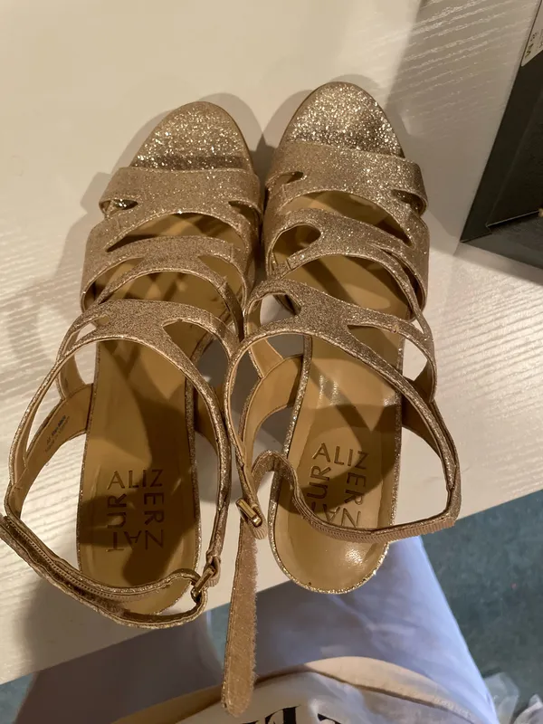Naturalizer heels gold glitter Dianna - Image 3