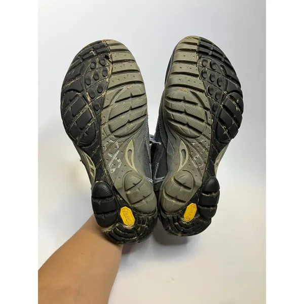 Asolo Mesita Waterproof Hiking Boots Womens 7.5 Blue Grey Good Vibram Sole Suede - Image 6