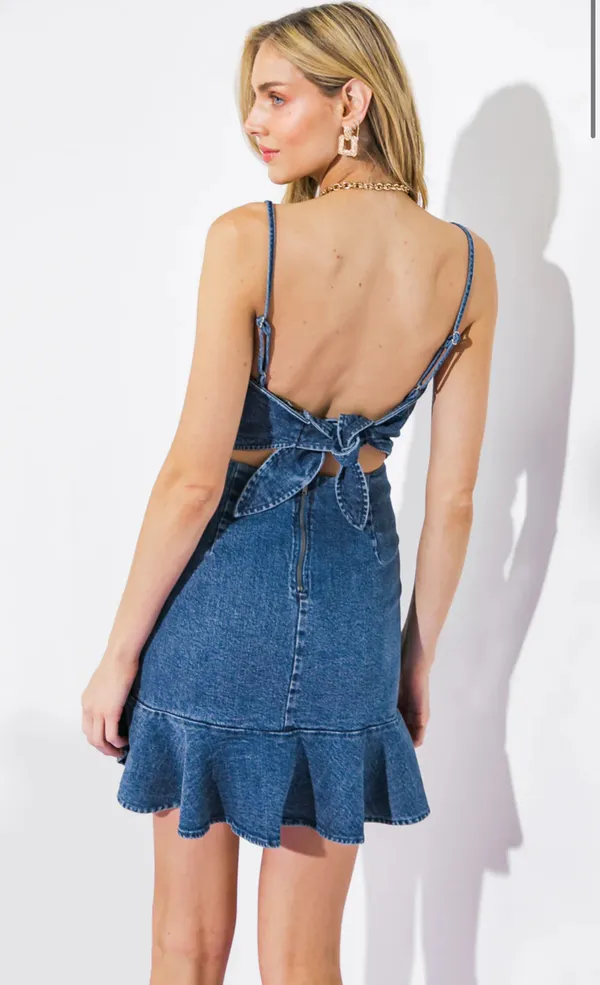 Flying Tomato denim dress - Image 2