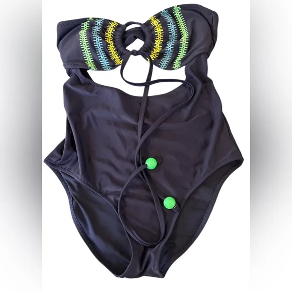 Aerie One Piece Swimsuit with Vibrant Design - Image 2