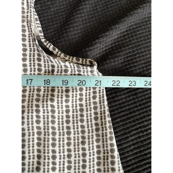 Alfani Blk/Gray Tie‎ Dye/Dots Chiffon Sleeveless Button Up Blouse Size 12 Boho - Image 5