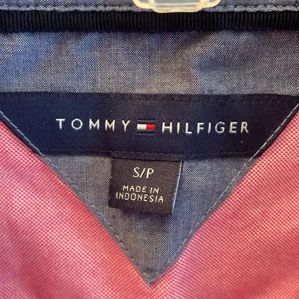 S Tommy Hilfiger pink button down oxford top blouse - Image 4