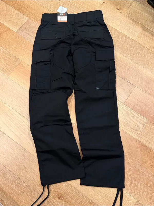 5.11 Tactical ripstop TDU Black‎ Cargo Pants 2 NWT - Image 3