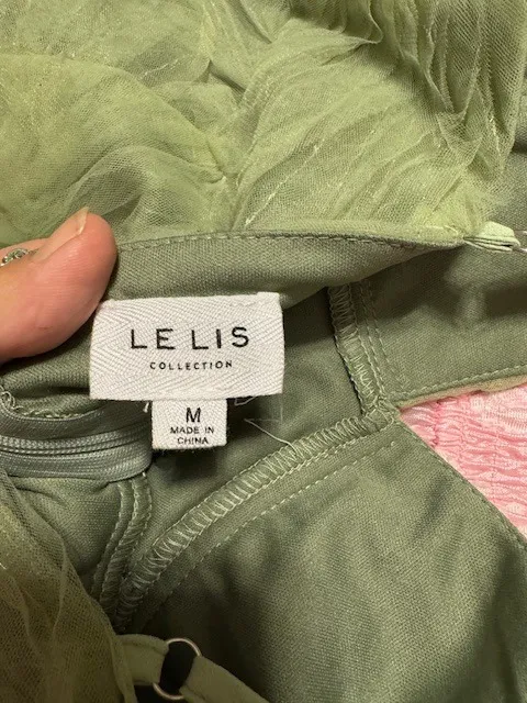 Le Lis Green Mini Dress PROM - Image 3
