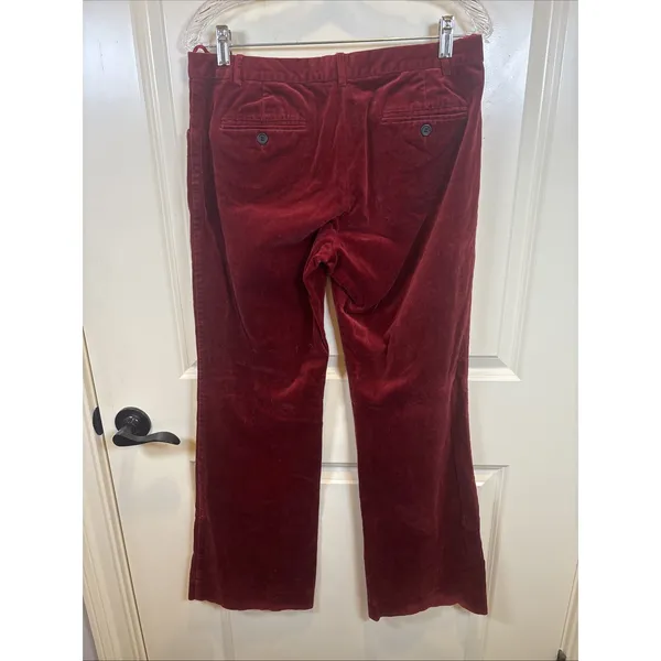 The Limited Drew Fit Size 8 Merlot Dress Pants Wide Leg Classic Velvet Old Money - Image 5