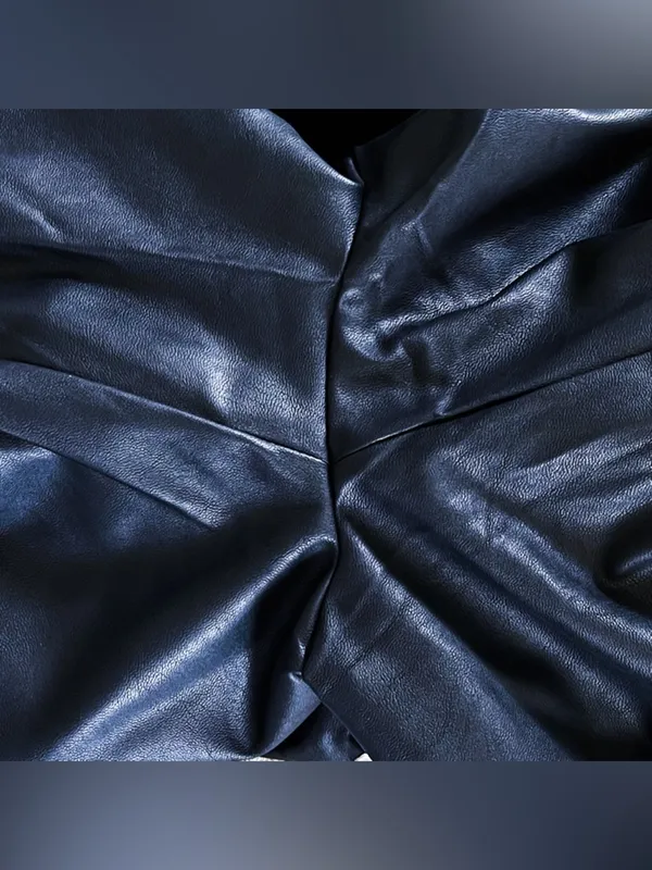 WeWoreWhat Vegan Leather‎ Moto Overalls Zipper Black XS NWT - Image 4
