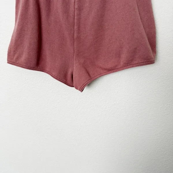 [Aerie] Distressed French Terry Knit Lounge Shorts Elastic Waistband Sz Large L - Image 8