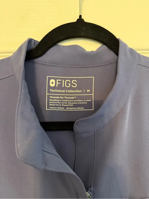 Figs Sleeveless Utility Jumpsuit in Lavender with Contrast Drawstrings - Image 3