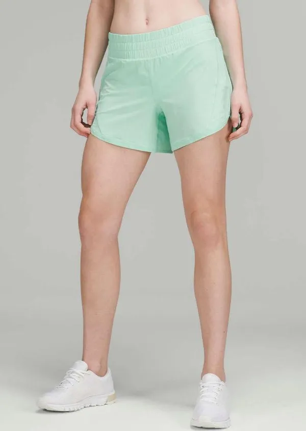 Lululemon Wild Mint Track That Mid-Rise Lined Short 5" Size 0 - Image 7