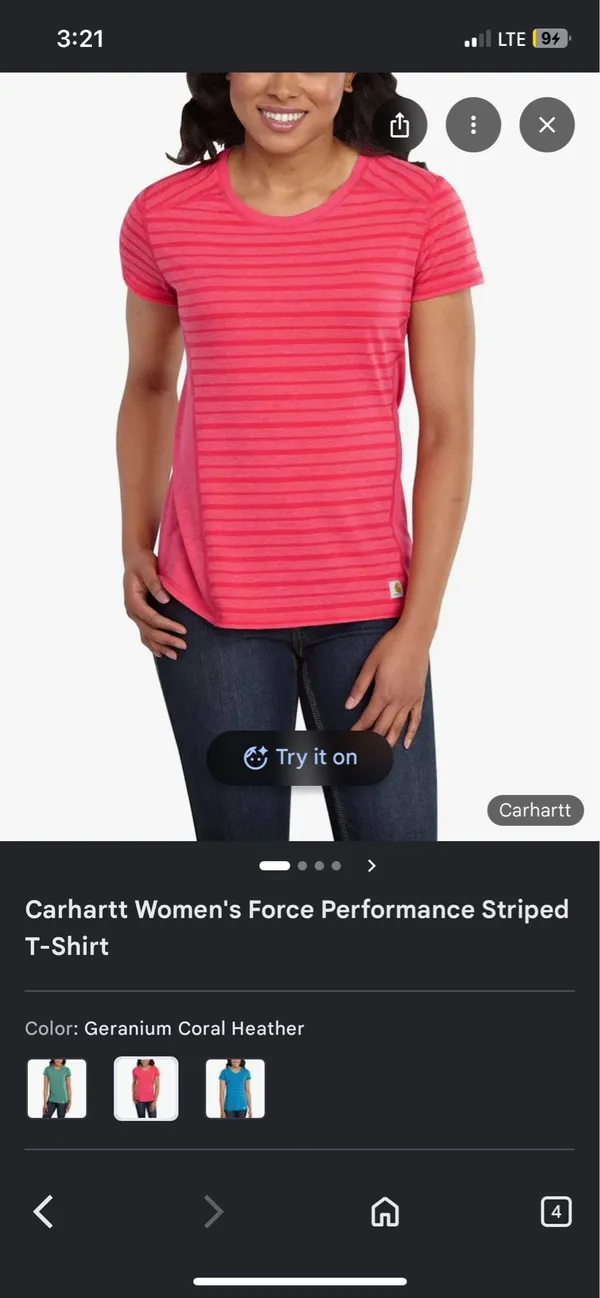 Carhartt Women’s Work Performance T-Shirt - Image 3