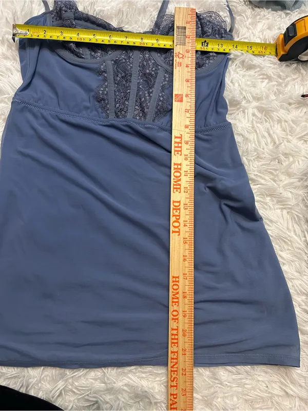 Urban Outfitters blue corset mini dress featuring a bustier-style top woman’s M - Image 9