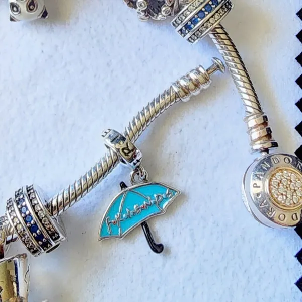 FRIENDS TV show .925 Blue Umbrella Charm Pendant - Image 4