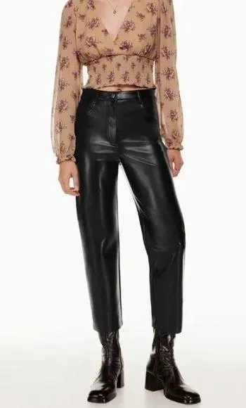 Aritzia Leather Pants - Image 3