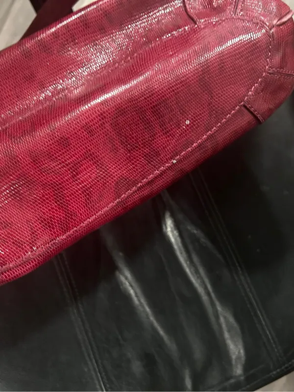 Red faux Leather Shoulder Bag - Cole Haan - Image 10