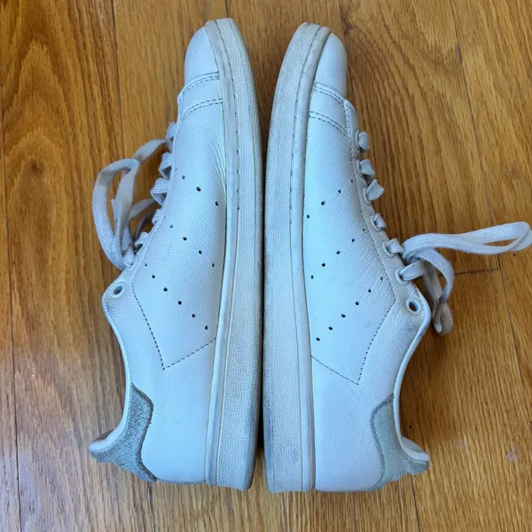 Adidas‎ Stan Smith White Matte Grey Sneakers Women's Size 7.5 Low Top Classic - Image 5
